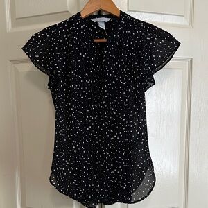 H&M Black and White Polka Dot Blouse